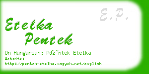 etelka pentek business card